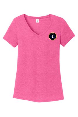 WOMEN&#39;S PINK V-NECK