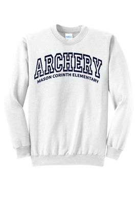 UNISEX WHITE CREWNECK