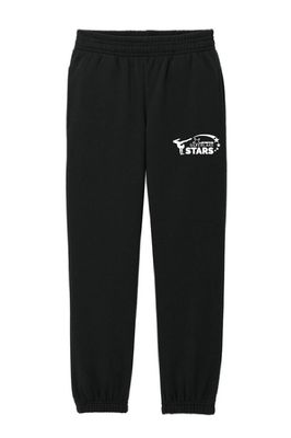 UNISEX BLACK YOUTH SWEATPANTS