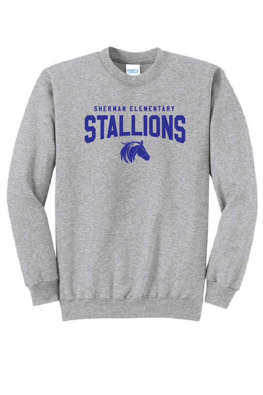 UNISEX GREY CREWNECK