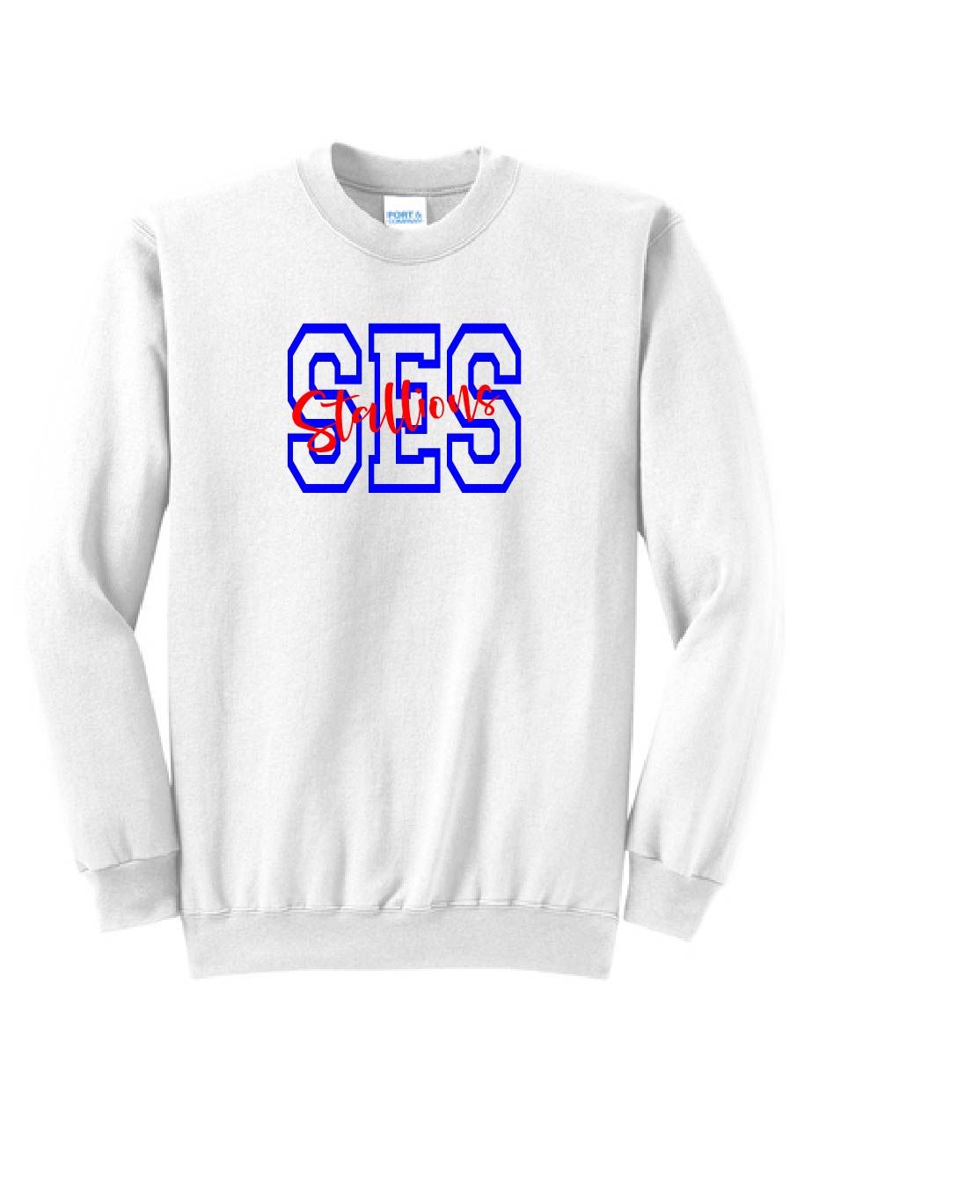 UNISEX WHITE CREWNECK