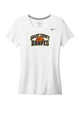 LADIES WHITE NIKE TEE