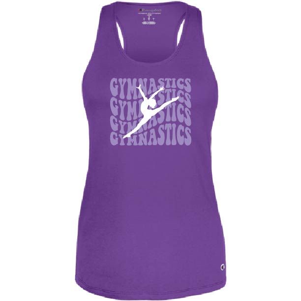 GIRLS/WOMEN'S CHAMPION RACERBACK PURPLE TANK TOP