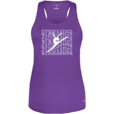 GIRLS/WOMEN'S CHAMPION RACERBACK PURPLE TANK TOP