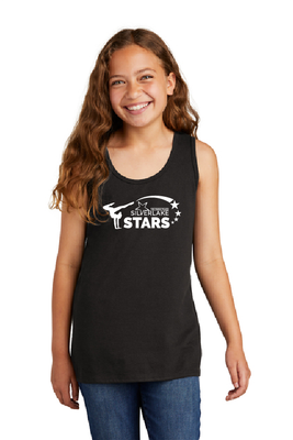 GIRLS BLACK RACERBACK TANK TOP