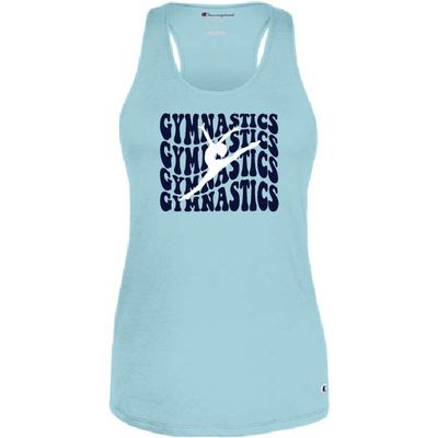 GIRLS/WOMENS RACERBACK PALE BLUE TANK