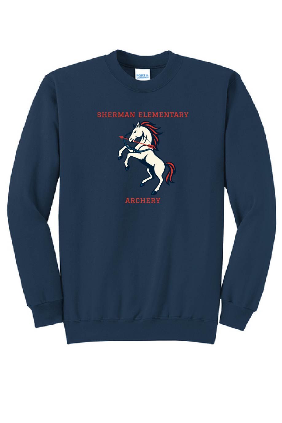 UNISEX NAVY CREWNECK