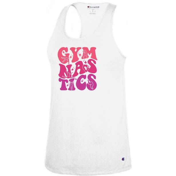 GIRLS/WOMENS WHITE RACERBACK TANK