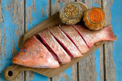 Huachinango Entero Chico (Limpio)
(Precio por Kg.)