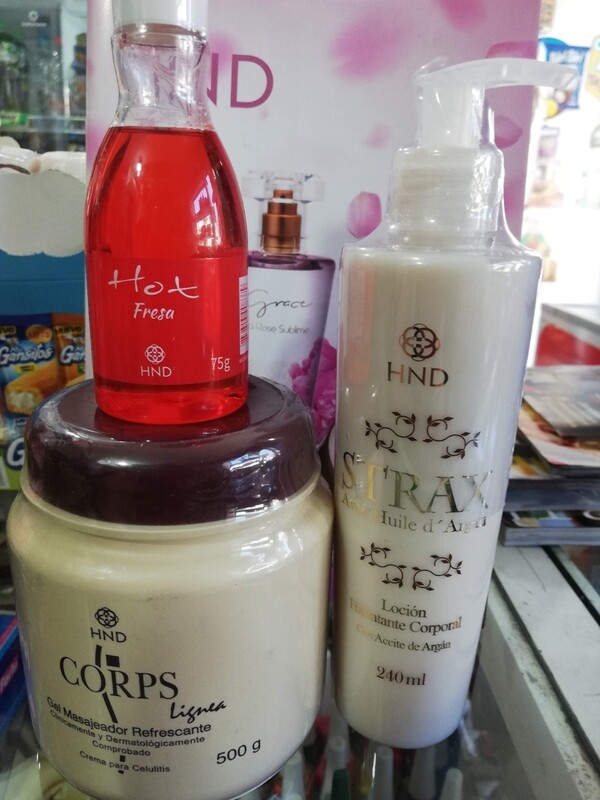 Gel corps+ aceite Hot + crema strax