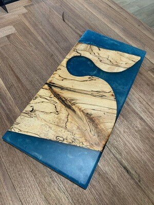 Spalted Maple and Blue Epoxy