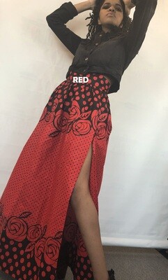 Faux Wrap Skirt