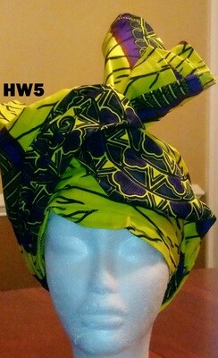 African Print Head Wraps/Shawl/Sash/Belt/Skirt/Top