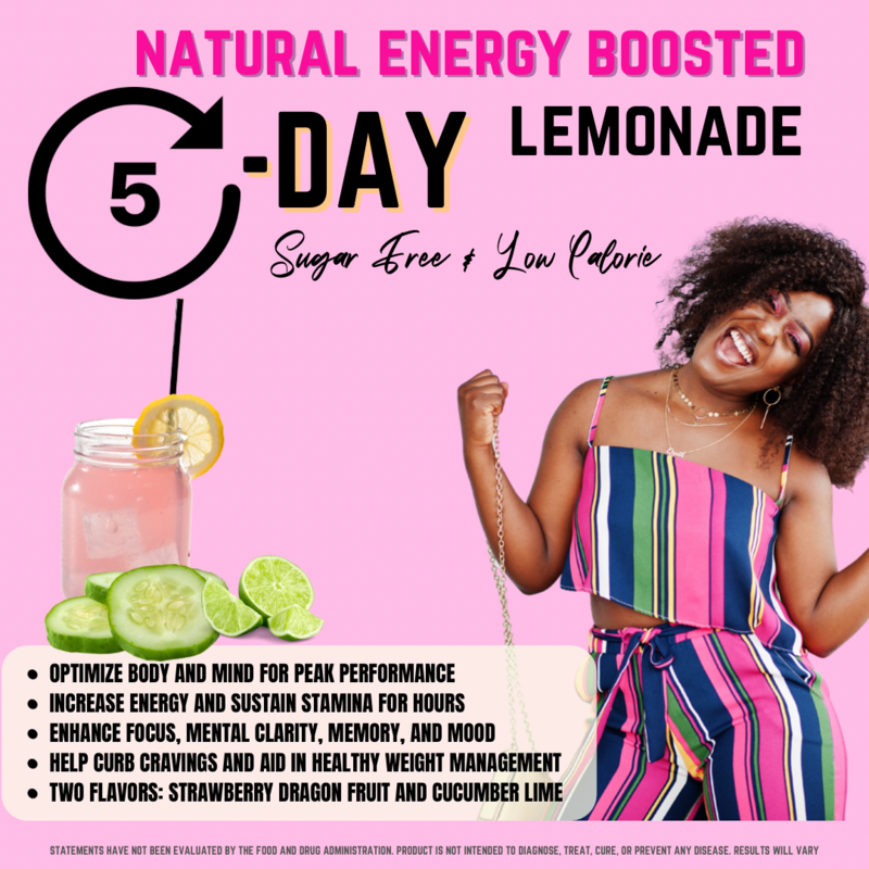 ENERGY BOOSTED WEIGHT LOSS LEMONADE 5 DAY SAMPLE KIT
