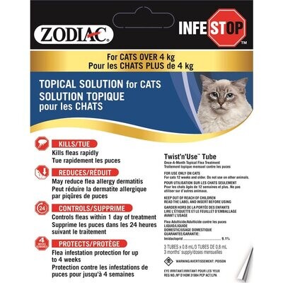 Zodiac Infestop Cat Over 4Kg