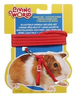 L.W.  Guinea Pig Figure 8 Harness And Lead Set, Red