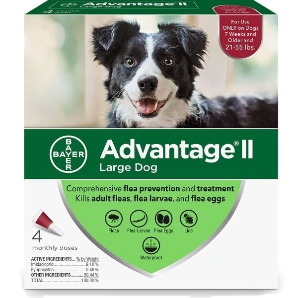 Advantage II For Dogs Red