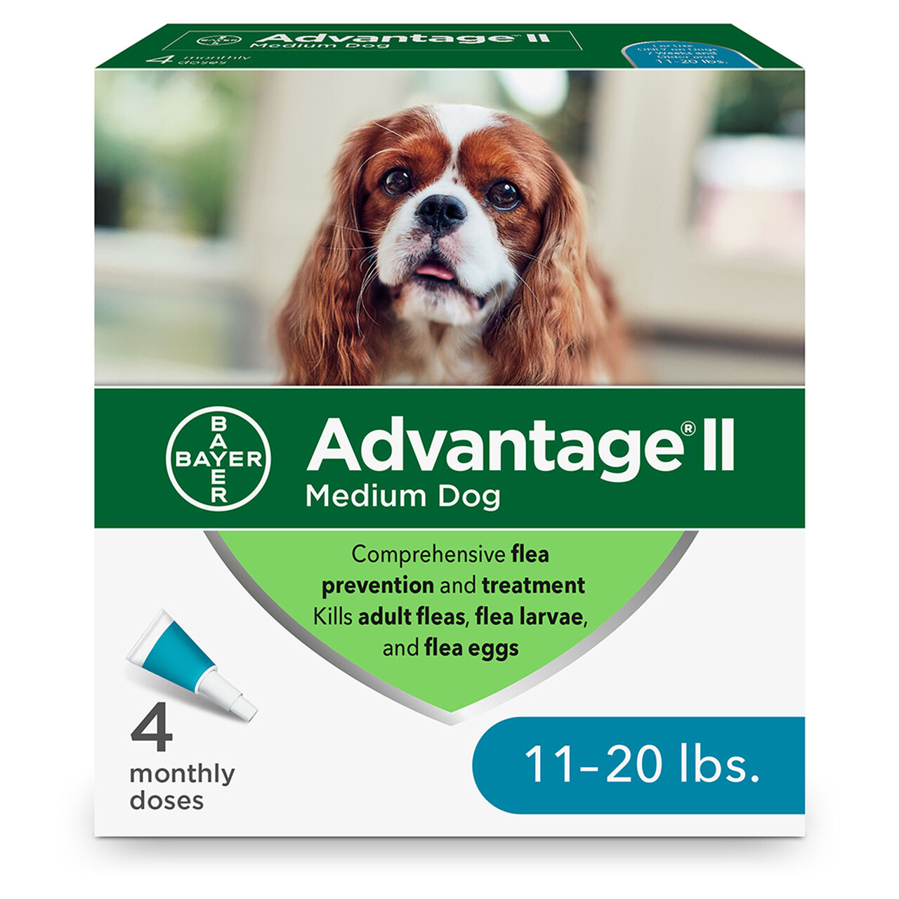 Advantage II For Dogs Teal