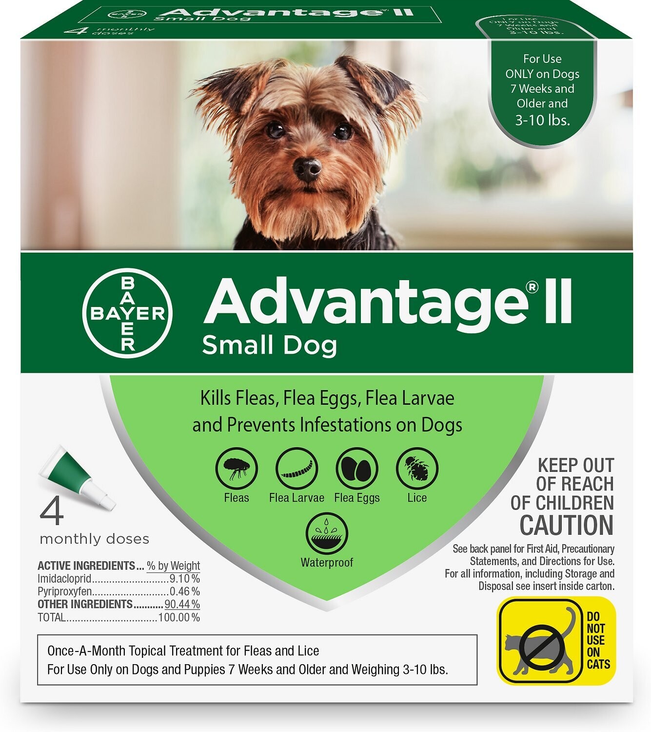 Advantage II For Dogs Green