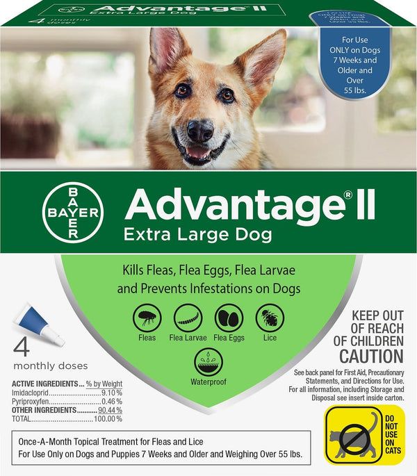 Advantage II For Dogs Blue