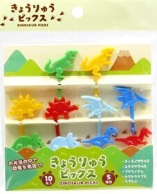 DINOSAUR BENTO FOOD PICK 10PC