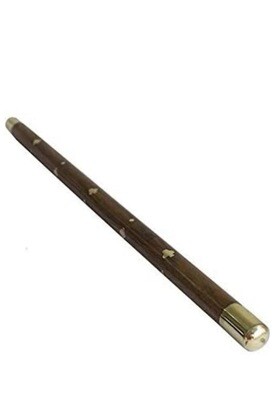 Baton/ Cane Wooden &amp; Brass Tips