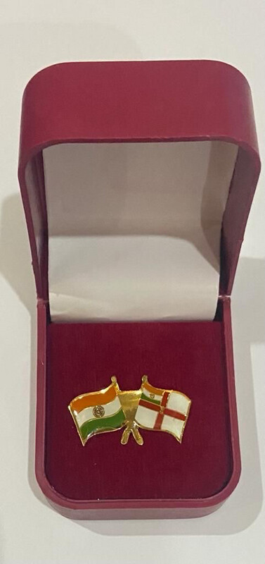 Beautiful Lapel Pin Pair Navy