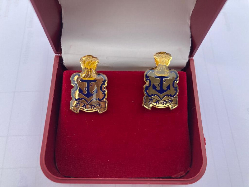 Navy Cufflink Set Of 2 (Original)