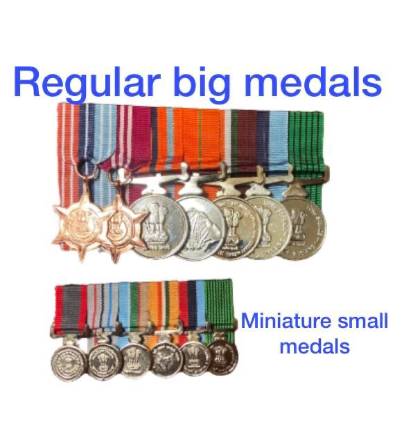 service medals big and miniature