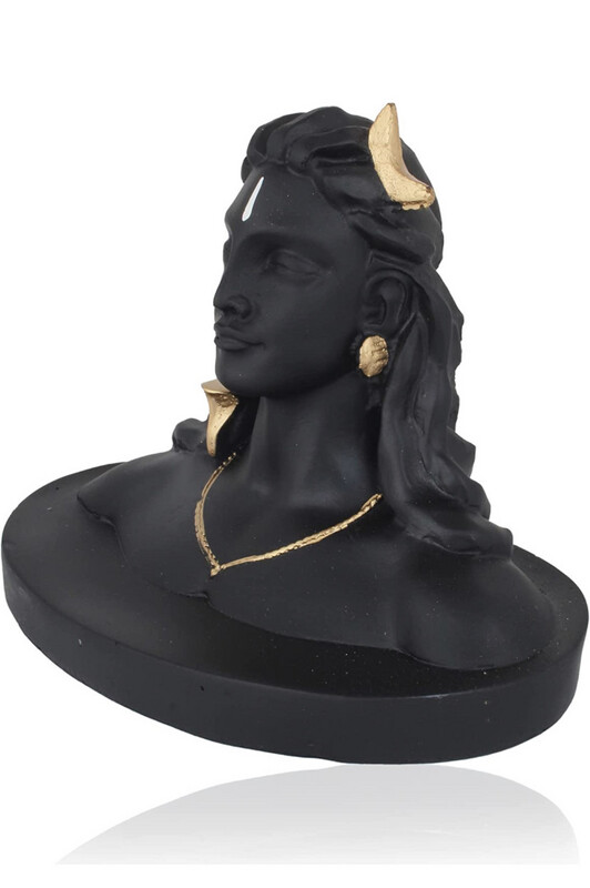 Adiyogi Shiva Idol Marble Black Colour 2”,4”&amp;6”