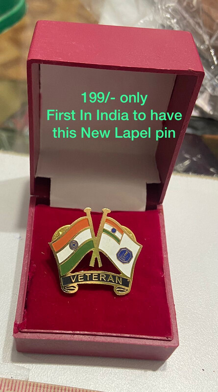 Navy Flag&amp; Indian Flag combo Lapel Pin