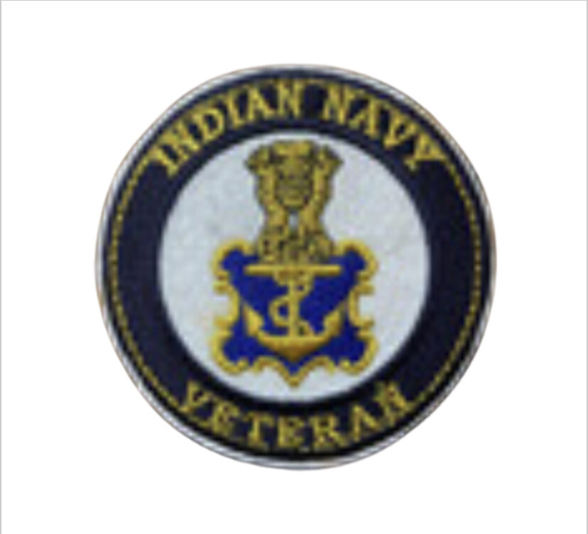 Indian Navy Veterans Embroidered Patch