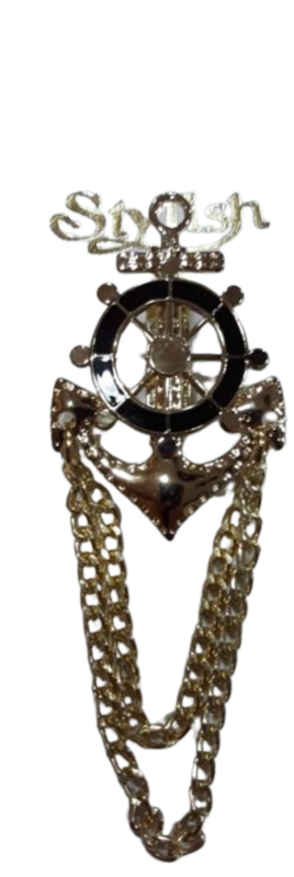 Anchor Brooch For Coat