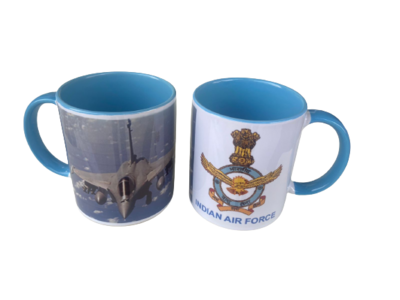 IAF  #air force  coffee mug with logo and Rafale