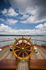  BRASS HANDLES SHIP STEERING WHEEL