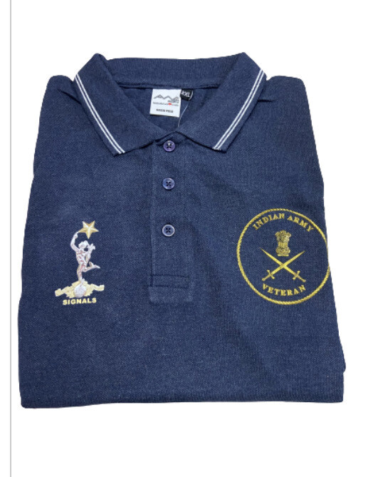 T SHIRT Signals collar (Navy Blue)