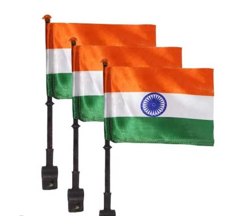 Quality Khadi flags with embroidery of size 4*6 feet