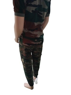 Combat camouflage track pant