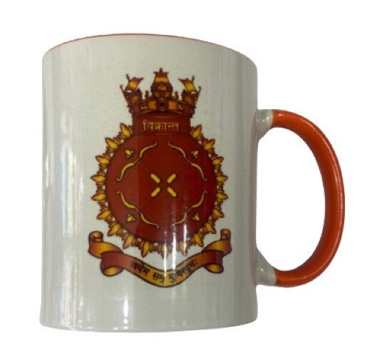 Coffee Mug-  Vikrant Logo &amp; New. Navy Ensign
