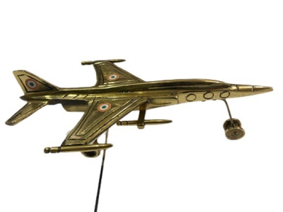 Brass Fighter Jet ✈️ With Moving Wheels
