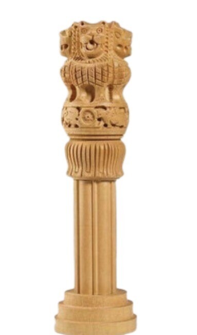 Real Wood Ashoka Stumbh Carved Beautifully