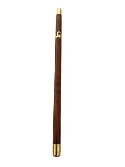 Baton/cane With Nelson Stripes Golden