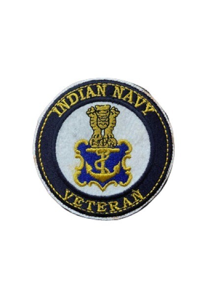 Indian Navy Veterans Embroidered Patch