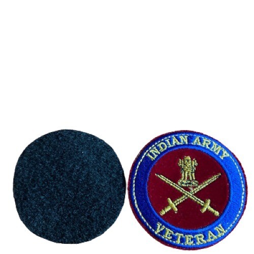 Indian Army Veterans Embroidered Badge