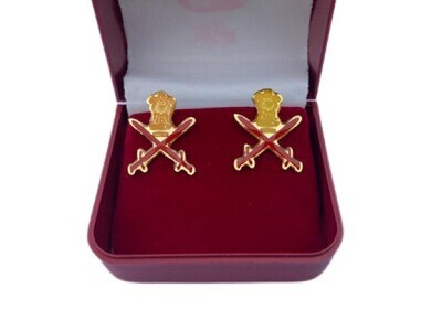 Army Cufflink Set Brass Premium