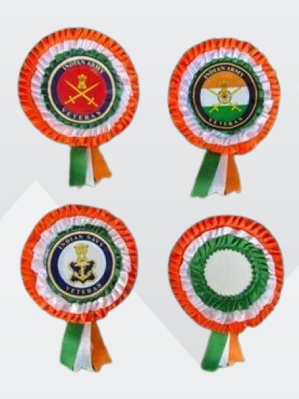 Paper badges size 7 inches