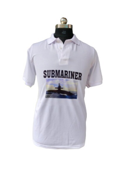 T SHIRT submariner's  colloar (White)