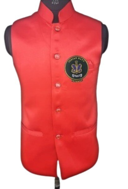 Navy half coats red colour