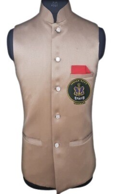 Navy half coats cream colour