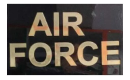 Metal sticker IAF